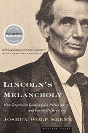 Cover of Lincoln's Melancholy: How Depression Challenged a President and Fueled His Greatness