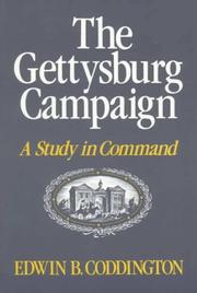 Cover of The Gettysburg Campaign: A Study in Command