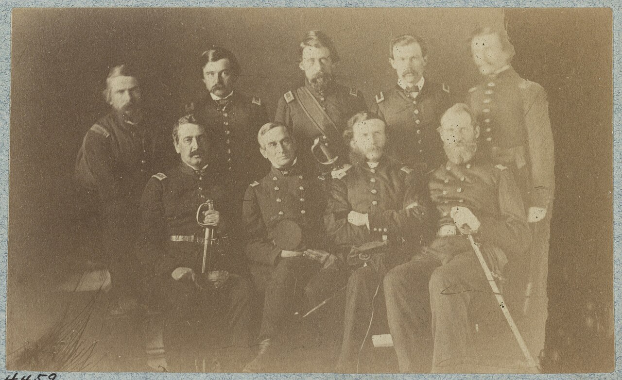Group photograph of the U.S. officers of the Fort Sumter garrison